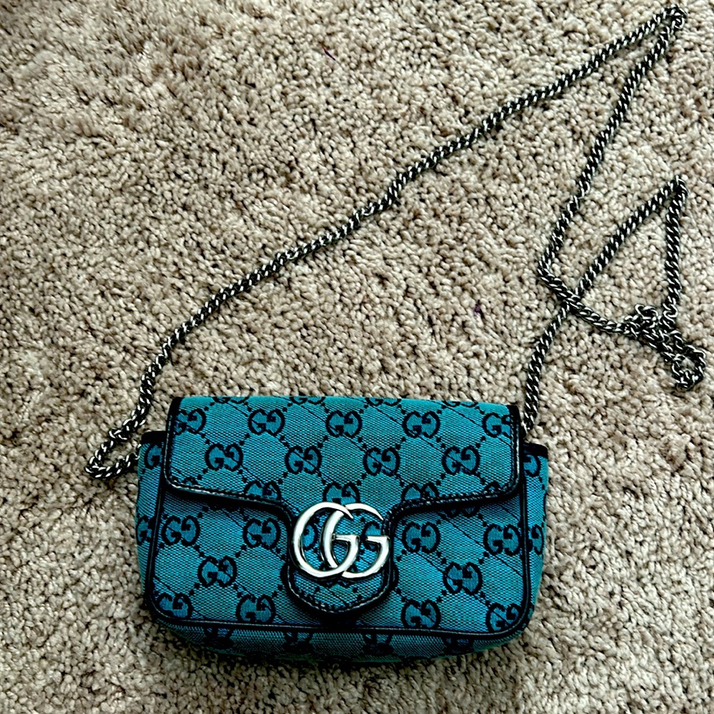 GG Mini Marmont Chain Flap crossbody bag